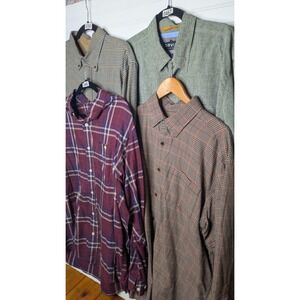 Orvis Men's LOT Long‎ Sleeve Button Ups XL Outdoors Hunting Fishing Sport Plaid
